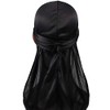 RAGBYB Men Silk Durag Long Straps Bandanas for Men Headwear