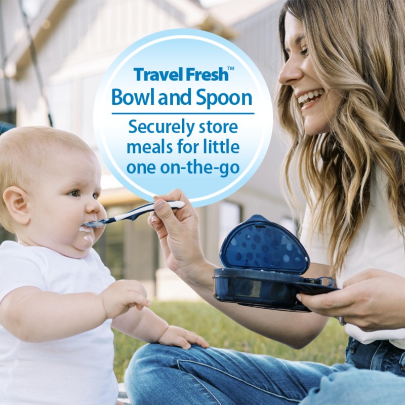 Dr. Brown's Travel Fresh Bowl and Snap-in Spoon for Toddler