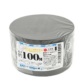 Konya Shoji PP Band, Black, 0.6 inches (15 mm) x 328.4 ft (100 m) (For Handicrafts)