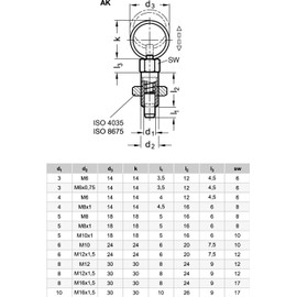 Ganter Standard Elements GN 717 3 M6 HD Male – Locking Bolt – Silver (Twin Pack)