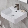 IK-YJ2601-2 Wall Mounted Bathroom Vessel Sink, 20"X 17" Wall Mount