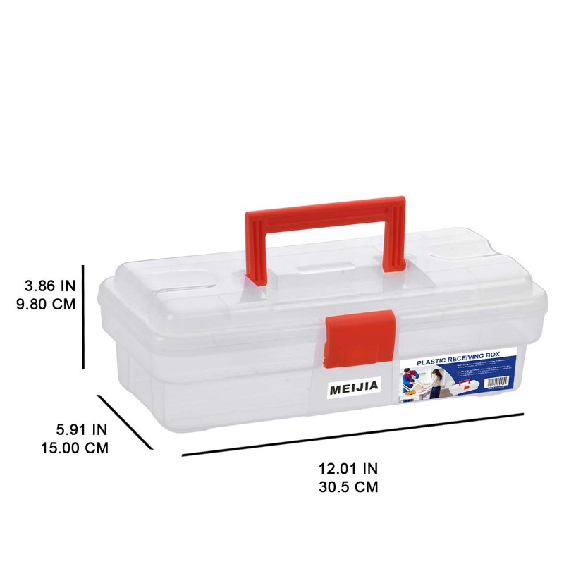 MEIJIA - Organizador de herramientas portátil con asa, caja (negro