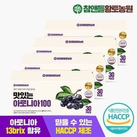 Chamendul Hwangto Nongwon 맛있는 아로니아100 70mlX30포 3 + 1 (총4박스) Delicious Aronia 100 70ml X 30 Pouches 3 + 1 (Total 4 Boxes)
