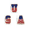 3 PCS 3.3" USA Chenille Letter Patches,Iron on Patches for