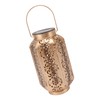 LED Solar Lantern Waterproof Hanging Metal Lamps Small Hexagonal Lantern