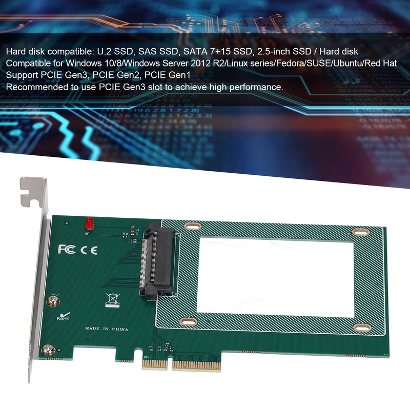 Adapter Card ST517 PCI E X4 U.2 SFF-8639 2.5 inch