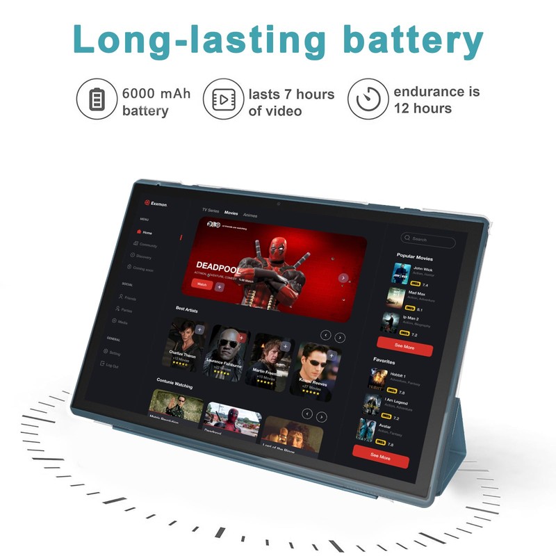 Android Tablet 10 Inch Tablet With Case Screen Stylus Android