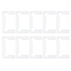uxcell 10Pcs Glass Hinge Gasket, Plastic, Transparent, Unfinished, HARDWARE HINGE,