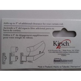 Kirsch LockSeam Curtain Rod projection extensions