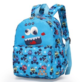 Tanou Nursery Backpack Boys Girls Backpack Children for Nursery, Cute Children's Backpack with Chest Strap in Cartoon Animal Style for Kita Boys Girls from 2-5 Years, black, Casual