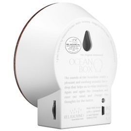 RELAXOUND Original Oceanbox Oak - Modern Nature Sounds Box - Relaxing Ocean Sounds - Motion Sensor with Sound - Relaxing Tool
