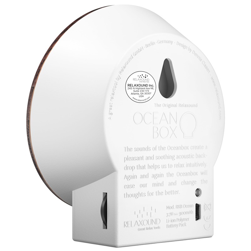 RELAXOUND Original Oceanbox Oak - Modern Nature Sounds Box -