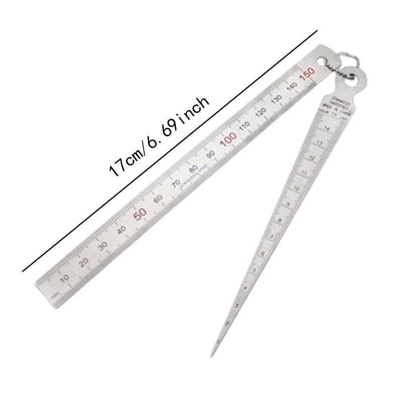 Milageto Taper Gauge Measuring Tool Stainless Steel Easy to Read