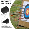 sourcing map Arrow Vanes Arrow Fletching 5" Shield Shape Turkey