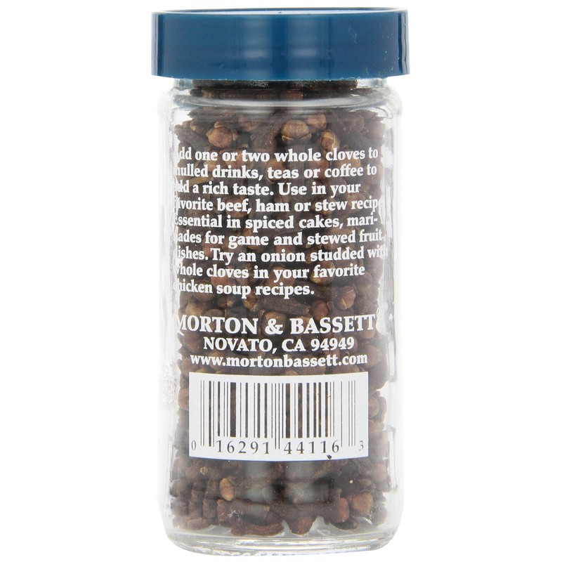 Morton & Bassett Whole Cloves, 1.3-Ounce jar