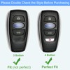 Aoocar Leather Key Fob Cover, Compatible with Subaru Forester CrossTrek