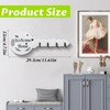 Yoowan Key Holder for Wall,4 Hook Welcome Home Wooden Key