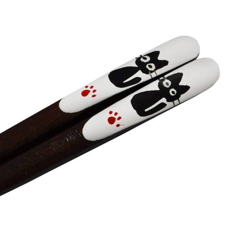 High Quality Aizu Makie Lacquer Chopsticks Cat Gaze 8.1 inches