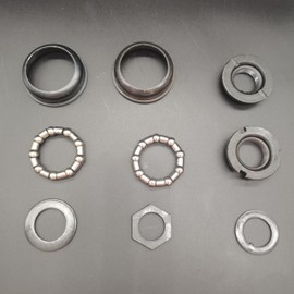 ZZRSDAN Black 2" Cup Bottom Bracket Set, One-Piece Bottom Bracket Cup Set Bearings Included