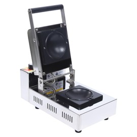 WOHAIPA Ice cream Burger Maker,Commercial Electric Grill Sandwiches Bread Panini 110V 1000W Non-stick Coating Silver Double Sides Heating Bakeries Restaurants Kiosks Canteens Snack Bars