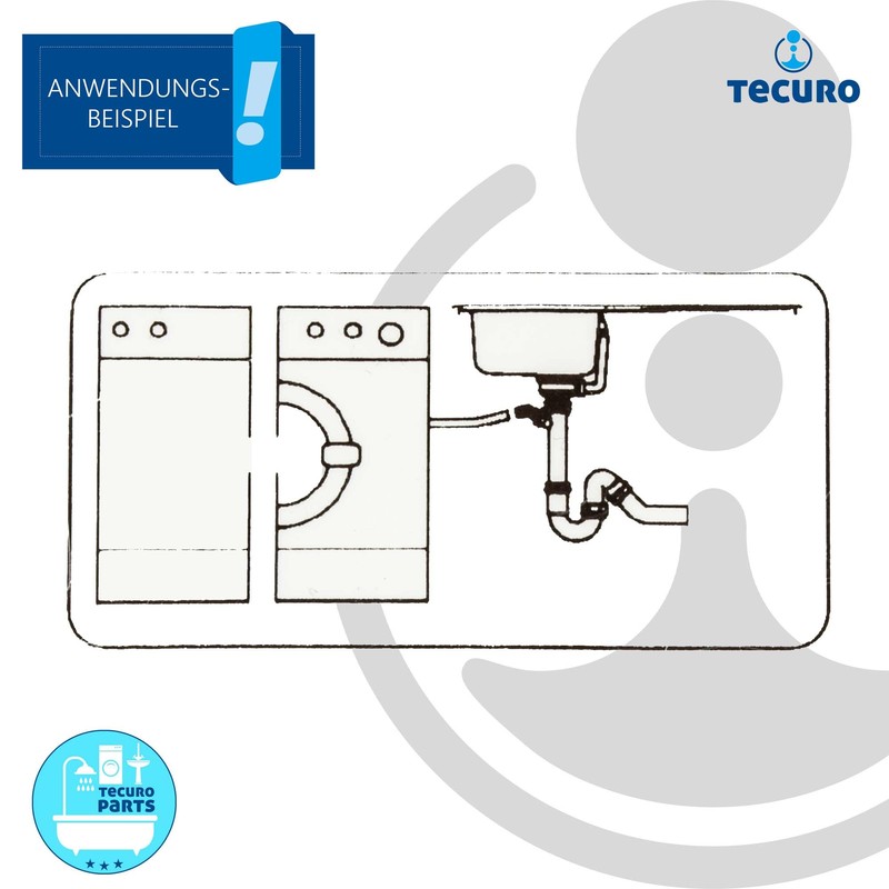 Tecuro Immersion Pipe Diameter 40 x 250 mm with Connector