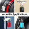 4 pcs Padlocks with Code,4 Digit Combination Padlock,Padlock for Gym
