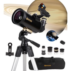 SpectrumOI Telescope for Kids, Telescope for Adults Astronomy Gifts, Telescopio Professional - Premium Maksutov Telescope for Astronomical Exploration with Carry Bag and Phone Holder