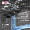 WEBANG 12 Inch Linear Shower Drain Rectangular Floor Drain with