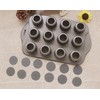Tosnail 2 Pack 12 Cavity Mini Cheesecake Pan with Removable