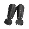 GelConnie Leather Bracers Armor Medieval Bracers Black Arm Guards Cosplay