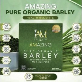 I Am Worlwide AMAZING PURE ORGANIC BARLEY Powdered Drink Mix- US Distributor