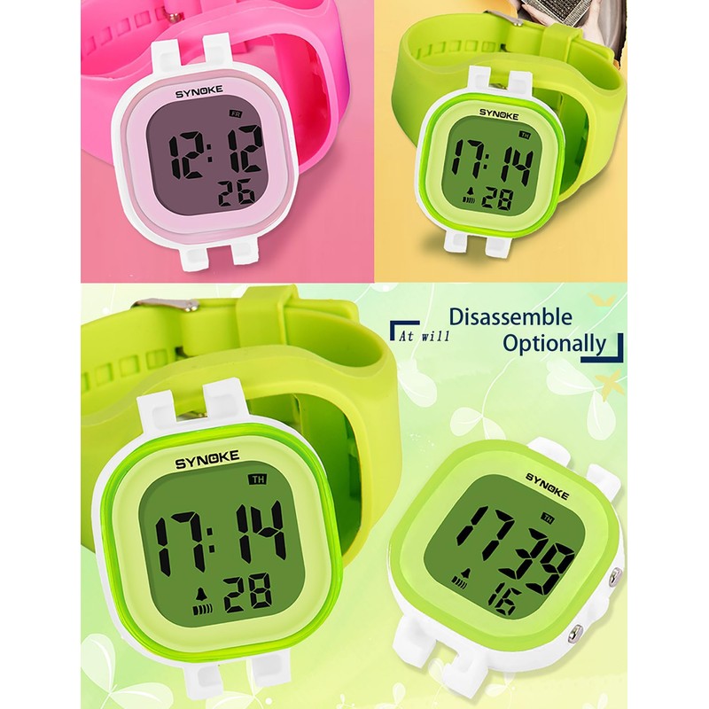 Womens Digital Watches LED Screen Military Waterproof Alarm Stopwatch 7
