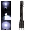 Camping Flashlight 5000LM Lengthened IPX5 Waterproof Anodized Black T6 Lamp