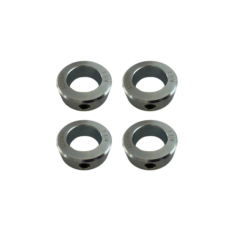 AZSSMUK Shaft Collars 1-1/4" Bore Solid Steel Style Zinc Plated