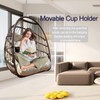 JESE Swing Hammock Egg Chairs Indoor Outdoor, UV Resistant Cushion