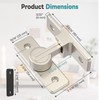 StickNGo Heavy Duty 90 Degree Barn Door Lock, Zinc Alloy