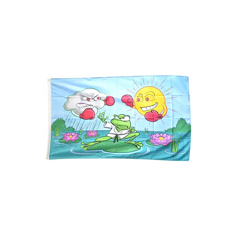 Flaggenfritze® Weather Frog Flag 90 x 150 cm