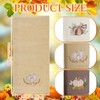 FuWeave 3Pcs Thanksgiving Hand Towels Fall Pumpkin Brown Hand Towels