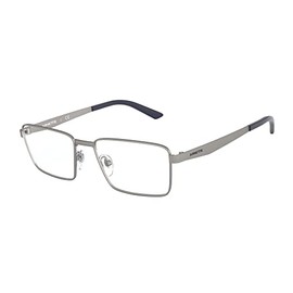 Arnette Men's An6123 Metal Rectangular Prescription Eyeglass Frames, Matte Gunmetal/Demo Lens, 53 mm