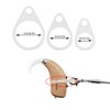 DeaHea 6 Pack Hearing Aid Clip Loops Rubber Holster O-Ring