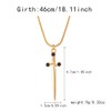 Punk Zircon Love Heart Sword Pendant Necklace for Couple Jewelry