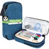 PANDASZ Aesthetic Pencil Case for School Supplies - Cute Zipper