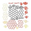 5pcs Cute Bees Cutting Dies, Sweet Honey Honeycomb Die Cuts