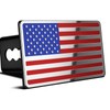 2 Inch Trailer Hitch Cover with American Flag, Heavy Metal