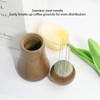 Coffee Stirrer Tool Wood Handle Stainless Steel Needle Easy to