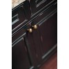 Goo-Ki 6 Pack Antique Brass Cabinet Knobs Reeded Dome -