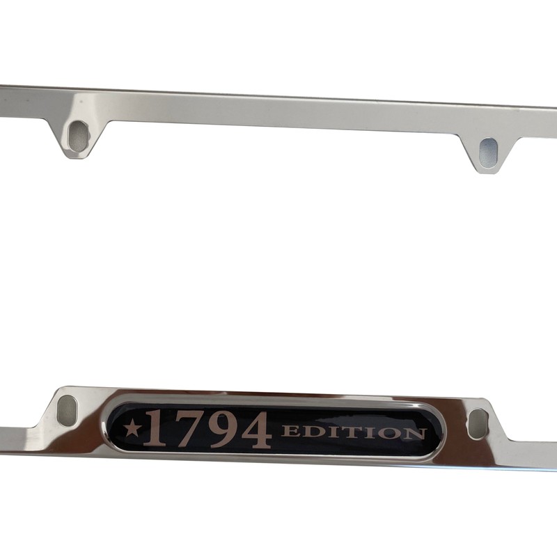 Silver License Plate Frame Cover Holder 1794 Edition for Tundra