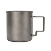Titanium Mug 500ml Rounded Edge Design Lightweight Portable Mug with