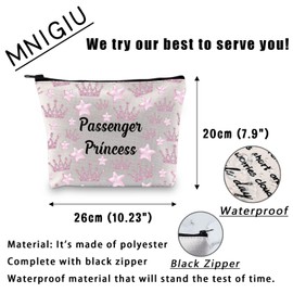 MNIGIU Funny Girlfriend Cosmetic Bag Passenger Princess Makeup Bag Passenger Princess Gift