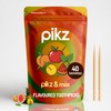 pikz Flavoured Toothpicks – Bold Natural Flavours, Resealable Packs –
